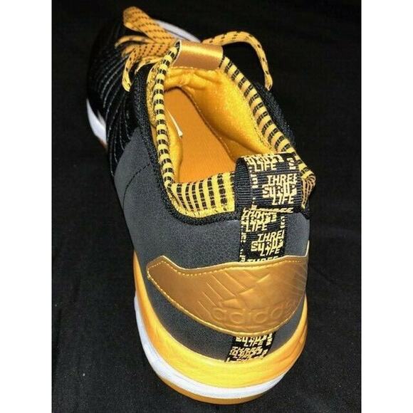 Adidas Sz 12.5‎ Boost Icon 3 Metal Baseball Cleats B39163 Black cleat shoes